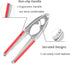 2 Nut Crackers Walnut Cracker Heavy Duty Shell Cracker Seafood Cracker Walnut Opener Tool with with Red Non-slip