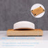 Teak Soap Dish for Shower, Pack of 2 by HTB, Wood Decorative Bath Soap Holder for Kitchen, Bathroom, Sink