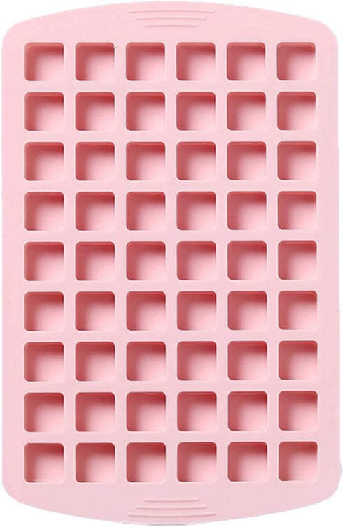 Verdental Small Square Silicone Candy Molds, 108 Cavities for Hard Candy, Cake, Chocolate (2 Pcs, Pink)