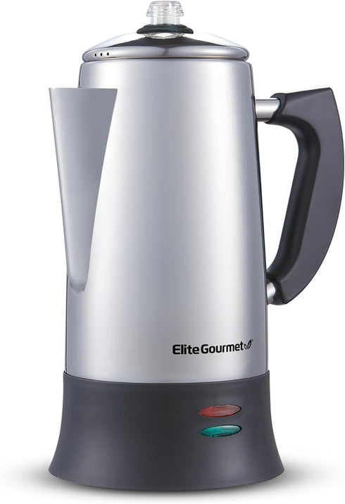 Elite Gourmet EC923 Electric Coffee Percolator, BPA Free, Keep Warm, Clear Brew