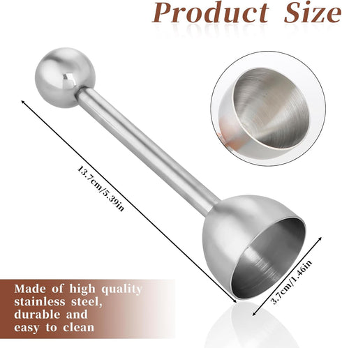 Stainless Steel Easy Egg Opener Egg Cracker Topper Egg Shell Cracker for Soft Boiled Eggs, Egg Cracker for Hard Boiled Eggs by Mozeat Lens