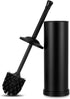Black Toilet Brush and Holder Set,304 Stainless Steel Toilet Bowl Brush and