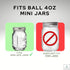 JARMING COLLECTIONS Mini Spice Jar Lids, Plastic Pour & Shaker Lids for Miniature Storage Jars, Made in the USA
