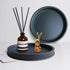 Lobolighting Black Round Decorative Serving Tray, Black Decorative Tray for Coffee Table Centerpieces Modern Farmhouse