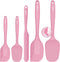 Walfos Silicone Spatula Set of 5, High Heat Resistant Kitchen Scraper Spatulas, Perfect for Cooking, Mixing & Baking