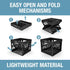 25L (6.6 50 lb CleverMade Collapsible Milk Crate Gal), Capacity Heavy Duty Folding Crate Stackable Storage Crates