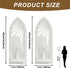 Set 2, Wood Wall Sconce Candle Holder of Rustic Wall-Mount Mirrored Candle Holders, Carved Wood Frame Farmhouse Hanging