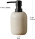 Soap Dispenser Beige, Hand Soap Lotion Dispenser for Bathroom Countertop, Kitchen Sink Soap Dispenser