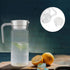 Fdit Acrylic Transparent Juice Bottle - Striped Water Jug with Lid for Homemade Juice & Cold Tea, 800ML
