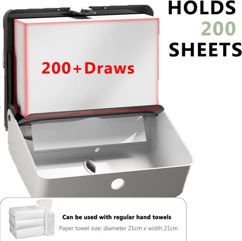 AIFUSI Commercial Paper Towel Dispensers, Wall Mount Toilet Tissue Dispensers Paper Towel Holder C-Fold/Multifold Paper