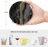 Set 6, Britimes Table Coaster for Drinks of Marble Black Golden Natural Gold Yellow Coffee Absorbent Round Ceramic