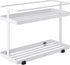 YAMAZAKI Home Countertop Spice Caddy-Storage and Organizer Rack, Steel, White