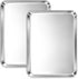 Joyfair 12.5inch Baking Pan Set (2Pcs), Professional Stainless Steel Quarter Size Cookie Pans for Toaster Oven Bakeware
