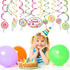 30Ct CandyLand Hanging Swirl Decorations, Lollipop Decorations for Kids, Home, Classroom, Baby Shower
