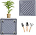 UoeRing Square Plant Caddy with Hidden Wheels 11 Inch Heavy Duty Rolling Plant