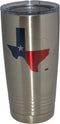 Rogue River Tactical Funny Texas Flag 20 Oz Stainless Steel Travel Tumbler