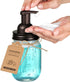 Amolliar Mason Jar Foaming Soap Dispenser, Bronze Hand Soap Dispenser with Rustproof Stainless Steel Lid, 1 Pack