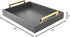 40cm x30cm Serving Trays with Handles, Grey Decorative Serving Tray, Ottoman Trays, Living Room, Bathroom, and Outdoors