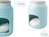 Comfify Ceramic Kitchen Sponge Holder, Farmhouse Style Sink Caddy, Aqua Blue, Includes Free Sponge