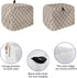 Toaster Cover 2 Slice, Beige Moroccan Pattern Geometric Bread Maker Cover Toaster Dust Cover with Pockets, Dust-Proof Cover for Kitchen Small Appliance 12x7.5x8in