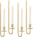 Generic Gold Wall Candle Sconces Set of 4,Taper Wall Candle Holder Modern Wall