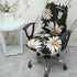Office Chair Cover Stretchable Computer Desk Chair Seat Covers Anti-Dust Universal Split 2 Piece Rotating Swivel Chair Slipcover Protector (Wild Daisy) by VIOKKO