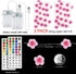 2 Pack 13ft Battery Operated String Lights Indoor, Cherry Blossom Bedroom Lights, Color Changing Flower Lights