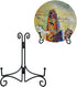 Plate Stand, 6 Inch Holder for Display, Tabletop Black Iron Easel for Photo, Picture Frame, Artwork, Decorative Plates
