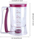 4 Cup Pancake Cupcake Batter Dispenser - 900mL with Measuring Label, Squeeze Handle, Silicone Brush for Baked Goods