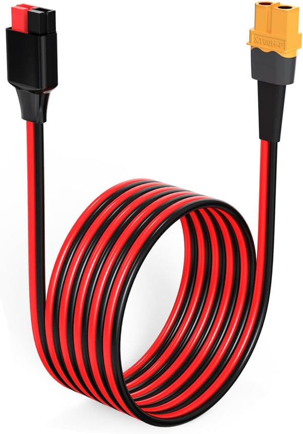 XT60 to Anderson Adapter, 12AWG XT60 Female to Anderson Connector Cable for RC Battery, Solar Power Station
