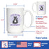Live In The Meowment Coffee Mug - Funny Cat Gifts and Meditation Themed Decor - Large 15oz White Ceramic Mug