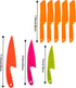 JOVITEC 8 Pcs Kid Cooking Knife Set, Safe Nylon Knives for Cutting Fruit, Bread, Cake, Salad, Kids Cooking Supply