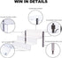 Acrylic Riser Shelf, 4 Tier Clear Display Stand for Collectibles, Cupcakes, Perfumes, 11.8 x 10.8 x 6.5 in
