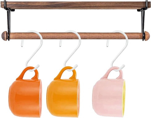 4 Pack Large S Hooks for Hanging Heavy Duty, 6 inch Non Slip Vinyl Coated Metal Closet S Hooks for Kitchen Utensils,
