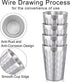 Beasea 15oz Stainless Steel Cups, 4 Pack Double Wall Insulated Tumblers, Unbreakable for Home and Travel