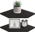Homode Corner Shelf Wall Mount, Set of 2 Corner Floating Shelves with