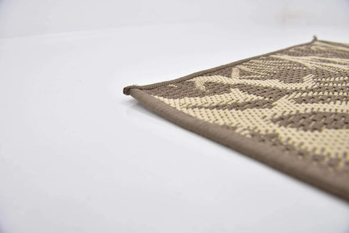 Unique Loom Outdoor Botanical Collection Area Rug - Brown/Beige Branch (2' x 3' 1" Rectangle)
