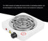 Electric Single 1000W Stainless Steel Portable Hot Plate, Adjustable Temperature for Home and Office
