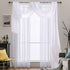 MIULEE Sheer Window Scarf Valance Extra Long Topper Window Treatment, Elegant Curtain Scarves for Party Wedding