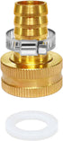 YOUHO Garden Hose Adapter 5/8" to Faucet, Reusable Connector for Rain Bird, Orbit, Dig, Toro 5/8 Tubing x 3/4" (F) GHT