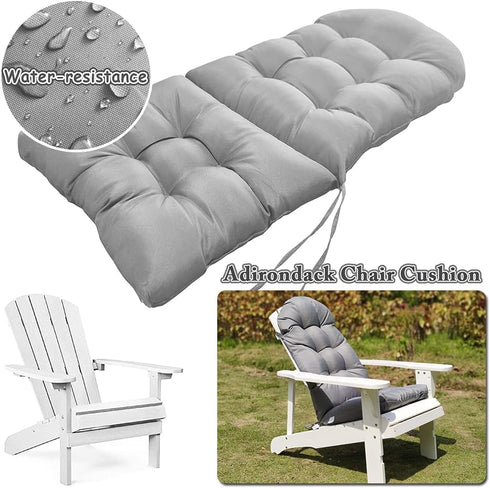 Enipate Weather Resistant Cushions for Adirondack Chair High Back Rocking Chair Cushion Indoor Outdoor Patio Tufted