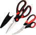 Kitchen Shears Set of 2, Heavy Duty Kitchen Scissors, Stainless Steel Sharp Food Cooking Scissors for Meat, Poultry,