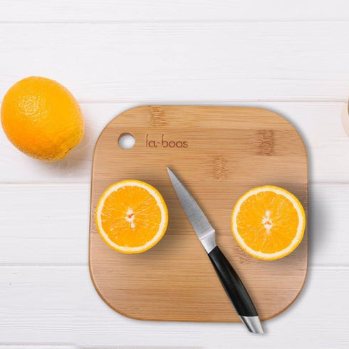 Home Mini Cutting Board, Small Fruit Cutting Board, Solid Bamboo Wood Board, Set of 2