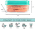 Fit & Fresh 1/2-Cup Snack Set, Reusable & Leakproof Condiment & Salad Dressing Containers, Perfect for Lunch Bag, 5PK,