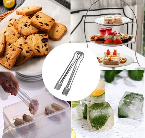 20 Pack Plastic Buffet Serving Tongs, Mini Serving Utensil Tongs for Appetizers and Ice