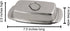 4" 7.5" Cuisinox Stainless Steel Butter Dish with Lid, x