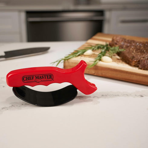 Chef Master 90015 Hand-Held Carbide Tipped Blade Sharpener, Professional Chef Grade Kitchen Knife Tool