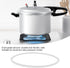 Silicone O-Ring Sealing, 5PCS Flexible Durable for Pressure Cooker Lid (18cm)