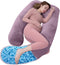 Shredded Memory Foam Body Pillow, Pregnancy Pillows for Sleeping, Maternity Pillow for
