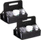 Preferred Nation Reusable Cup Carrier/Caddy - Set of 2, Holds 6 Soda Coffee Cups, Sturdy Frame, Easy to Carry